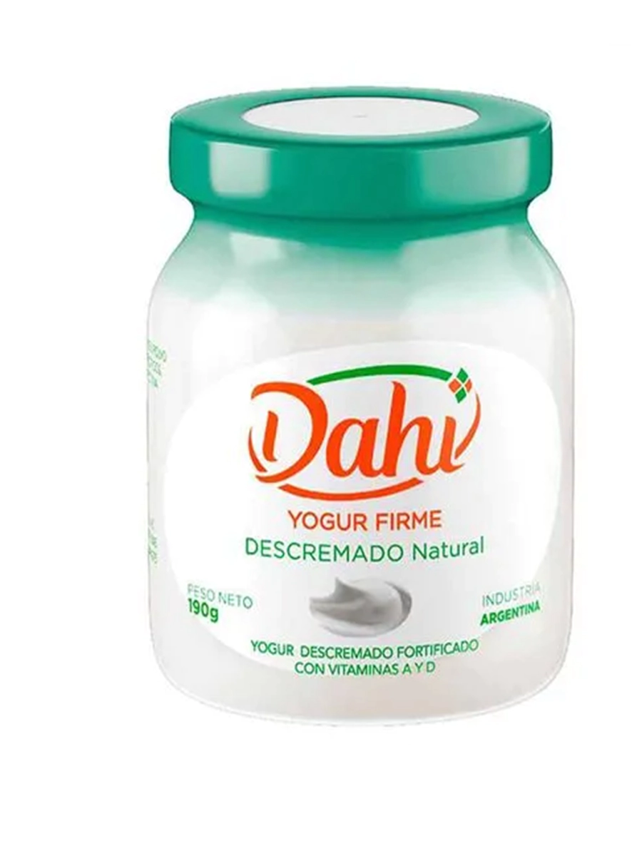 YOGUR DESCREMADO NATURAL 190 GR DAHI