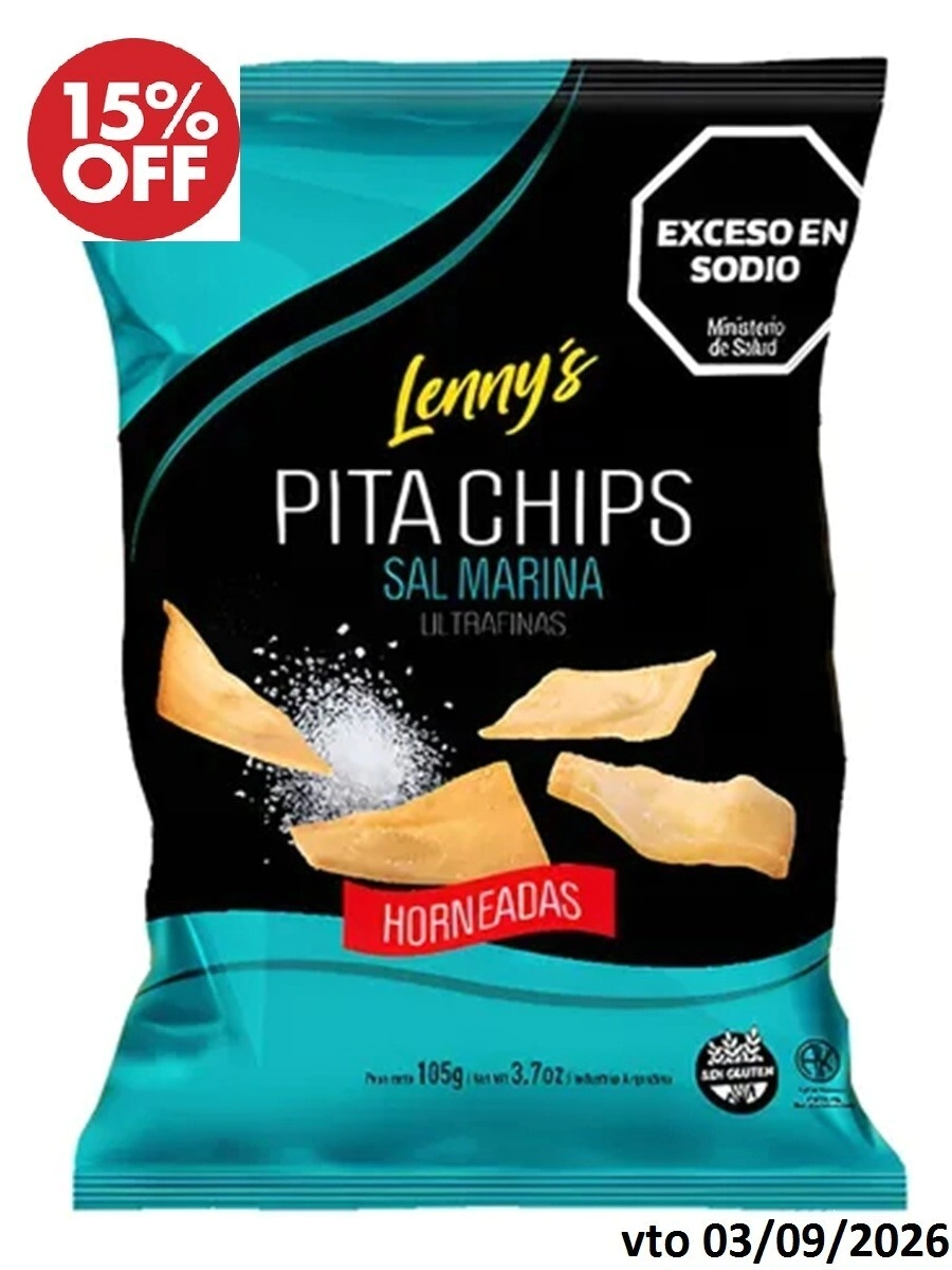 PITA CHIPS SAL MARINA X 150GR LENNYS